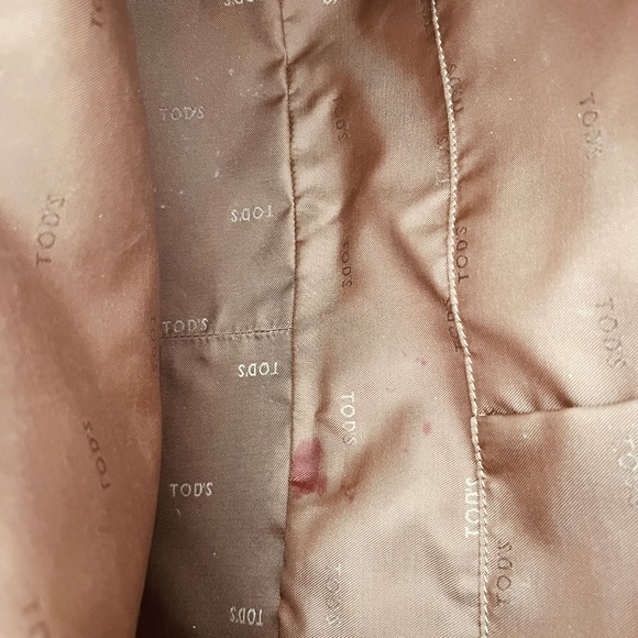 Tods Authentic White Smooth Leather Shopping Tote Satchel Handbag - Picture 15 of 16